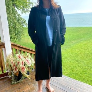 Black Alfred Sung Dress coat